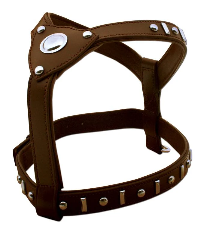 Doxtasy Hondentuig Knight Brown & Silver 3 Doxtasy Hondentuig Knight Brown & Silver