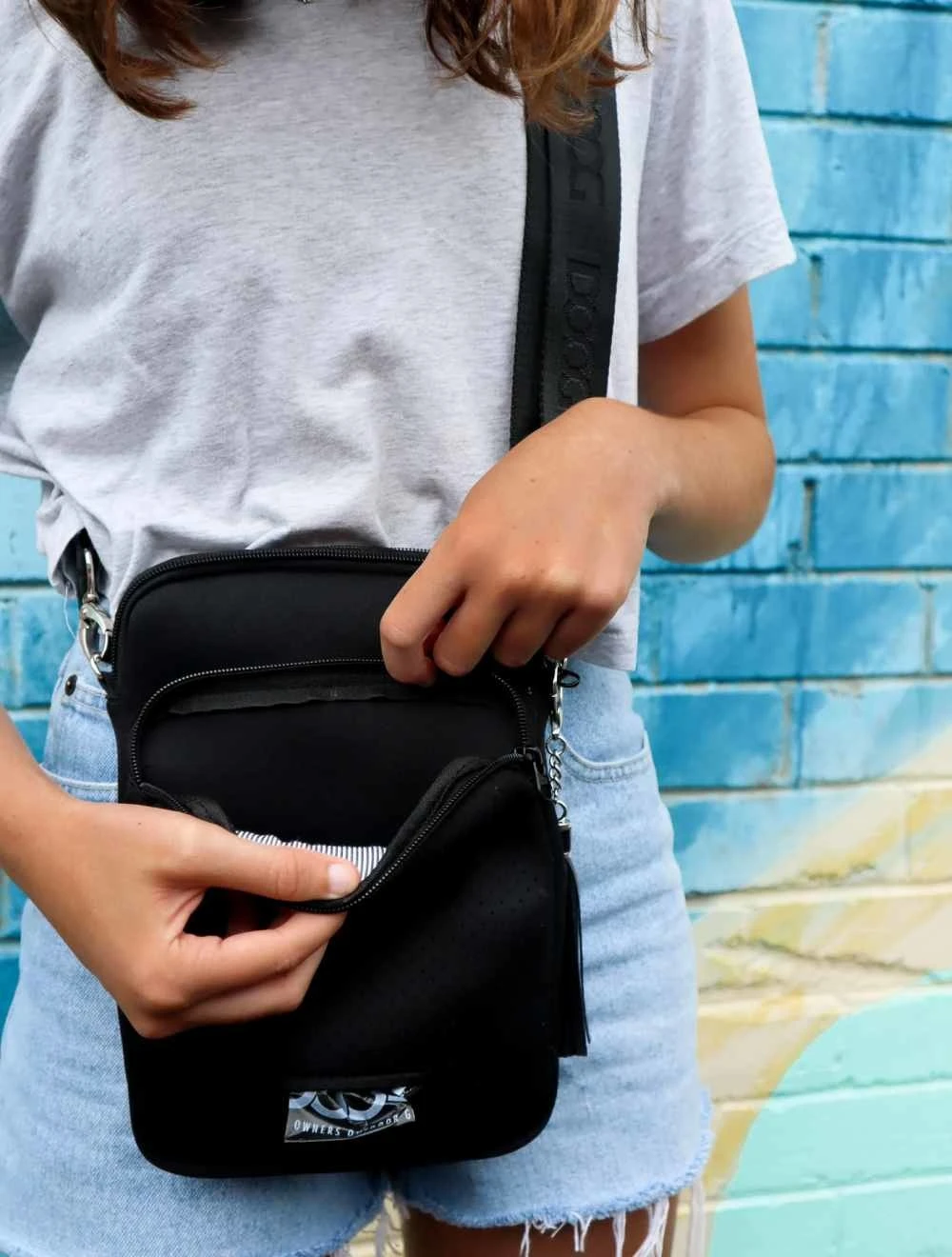 DOOG Cross Body Tas Walkie Bag Neosport Zwart 8 DOOG Cross Body Tas Walkie Bag Neosport Zwart - Afbeelding 6