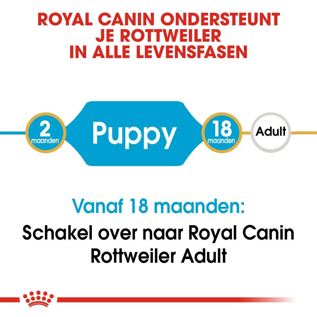 Royal Canin Hondenvoer Rottweiler Puppy 12 Kg 6 Royal Canin Hondenvoer Rottweiler Puppy 12 Kg - Afbeelding 4